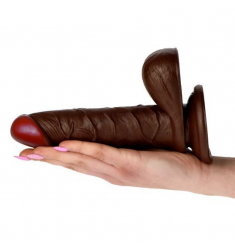 REALÍSTICO VIBRADOR MULATO DE 19 CM