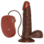 REALÍSTICO VIBRADOR MULATO DE 19 CM