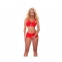 TOP Y SHORT ROJOS DE LATES DE ALTA CALIDAD