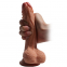 Pene Ultrarealista DUAL DENSITY Nero 19CM