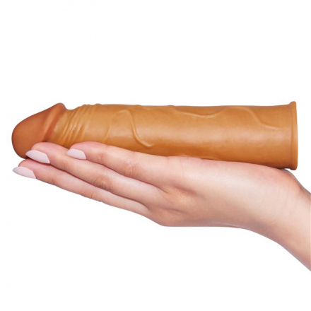 FUNDA PARA EL PENE DE TACTO REAL +3CM