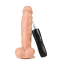  Pene realístico vibrador con ventosa natural 19.5cm