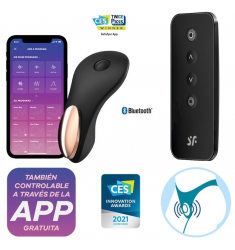 VIBRADOR PARA BRAGUTAS O TANGA CON CONTROL REMOTO y APP