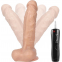  Pene realístico vibrador con ventosa natural 19.5cm