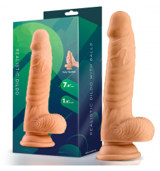 DILDO REALISTICO COLOR CARNE DE 19CM