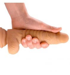 DILDO REALISTICO COLOR CARNE DE 19CM