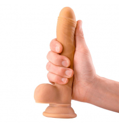 DILDO REALISTICO COLOR CARNE DE 19CM