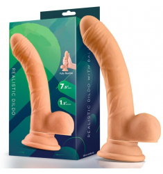 DILDO REALISTICO COLOR CARNE DE 19CM