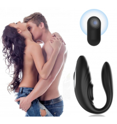 VIBRADOR PARA PAREJAS CON VIBRACION Y PULSACION CON CONTROL REMOTO Y RECARGABLE