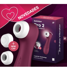 SATISFYER PRO 2 GENENACION 3 LIQUID AIR TECHNOLOGY SUCCIÓN Y VIBRACIÓN WINE