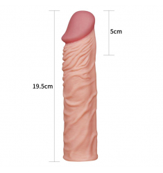 FUNDA PARA EL PENE TACTO REAL +5CM