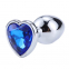  PLUG ANAL CON JOYA DE CORAZÓN AZUL