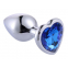  PLUG ANAL CON JOYA DE CORAZÓN AZUL
