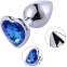  PLUG ANAL CON JOYA DE CORAZÓN AZUL