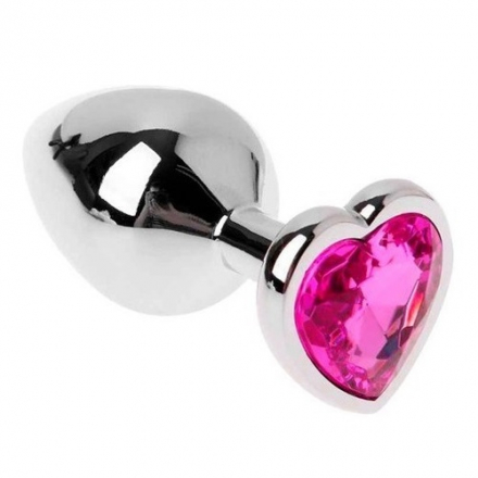 JOYA ANAL PLUG CORAZÓN DE CRISTAL 3,4CM DE DIAMETRO