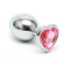 JOYA ANAL PLUG CORAZÓN DE CRISTAL 3,4CM DE DIAMETRO