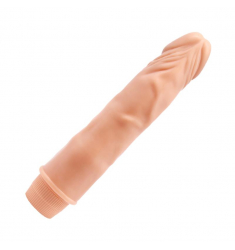 VIBRADOR REALISTICO COLOR NATURAL DE 21.5 CM