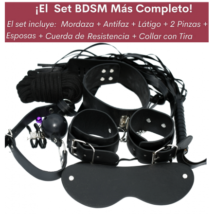 KIT BONDAGE PARA PAREJAS CON 7 PIEZAS