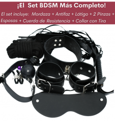KIT BONDAGE PARA PAREJAS CON 7 PIEZAS