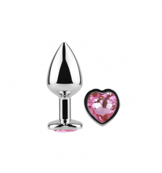 JOYA ANAL PLUG CORAZÓN DE CRISTAL