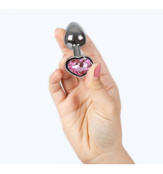 JOYA ANAL PLUG CORAZÓN DE CRISTAL