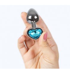 JOYA ANAL PLUG CORAZÓN DE CRISTAL