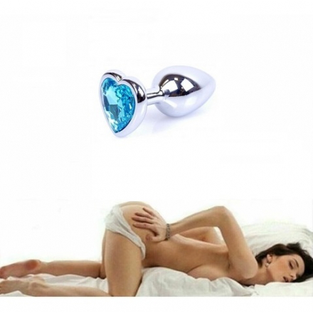 JOYA ANAL PLUG CORAZÓN DE CRISTAL