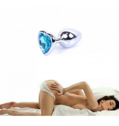 JOYA ANAL PLUG CORAZÓN DE CRISTAL