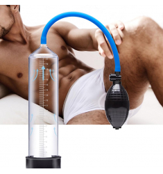 BOMBA DE ERECCION PARA EL PENE TRANSPARENTE HASTA 23CM