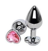 PLUG JOYA ANAL FORMA DE CORAZON EN CAJA DE REGALO