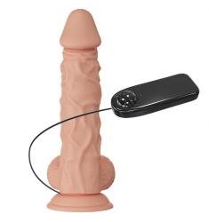  Pene realístico vibrador con ventosa. natural 24cm