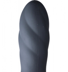 DILDO INFLABLE VIBRADOR SILICONA NEGRO 14CM