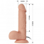  Pene realístico vibrador con ventosa. natural 21cm