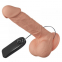  Pene realístico vibrador con ventosa. natural 21cm