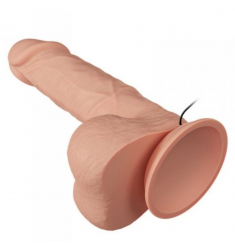  Pene realístico vibrador con ventosa. natural 22cm