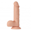  Pene realístico vibrador con ventosa. natural 21cm