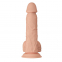  Pene realístico vibrador con ventosa. natural 21cm