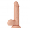  Pene realístico vibrador con ventosa. natural 21cm