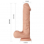  Pene realístico vibrador con ventosa. natural 26cm