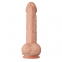  Pene realístico vibrador con ventosa. natural 26cm