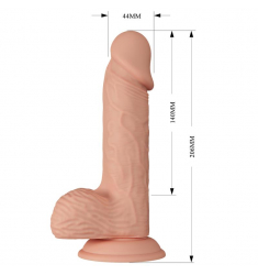 DILDO REALISTICO NATURAL DE  20,6 CM 