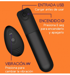 BALA VIBRADORA CRECARGABLE CON CONTROL REMOTO