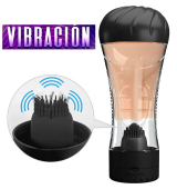  MASTURBADOR VIBRADOR VAGINA TACTO REAL 