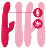 Rabbit Multifunción Multiplacer BOMBEADOR con lengua para clitoris