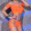 CONJUNTO DE DOS PIEZAS NARANJA