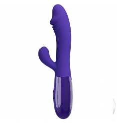 VIBRADOR & ESTIMULADOR RECARGABLE PURPURA