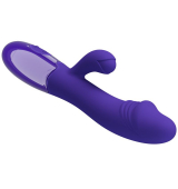 VIBRADOR & ESTIMULADOR RECARGABLE PURPURA