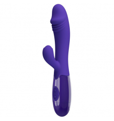 VIBRADOR & ESTIMULADOR RECARGABLE PURPURA