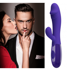 VIBRADOR & ESTIMULADOR RECARGABLE PURPURA