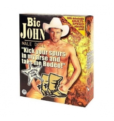 COWBOY MUÑECO HINCHABLE CON PENE VIBRADOR